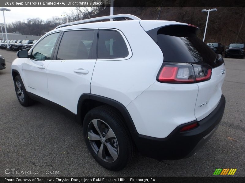 Bright White / Black 2020 Jeep Cherokee Limited 4x4