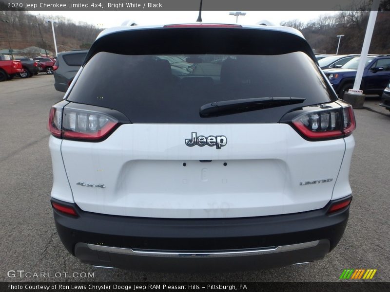 Bright White / Black 2020 Jeep Cherokee Limited 4x4