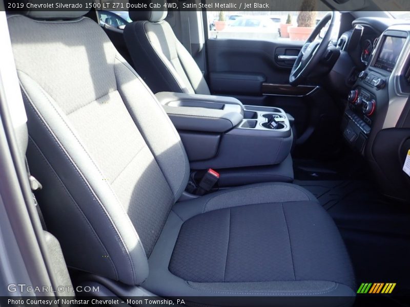 Satin Steel Metallic / Jet Black 2019 Chevrolet Silverado 1500 LT Z71 Double Cab 4WD