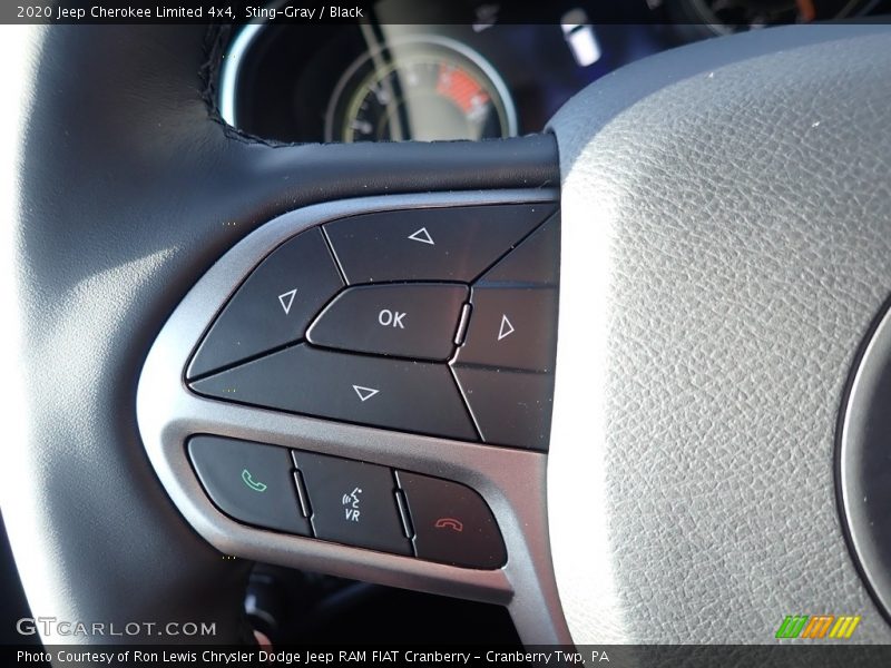 Sting-Gray / Black 2020 Jeep Cherokee Limited 4x4