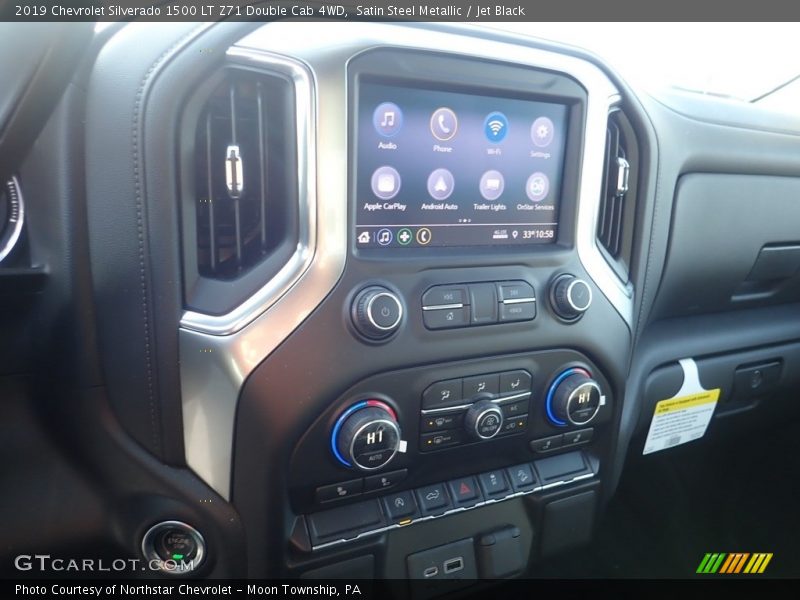 Satin Steel Metallic / Jet Black 2019 Chevrolet Silverado 1500 LT Z71 Double Cab 4WD