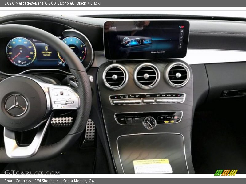 Controls of 2020 C 300 Cabriolet