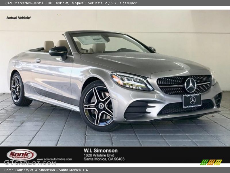 Mojave Silver Metallic / Silk Beige/Black 2020 Mercedes-Benz C 300 Cabriolet