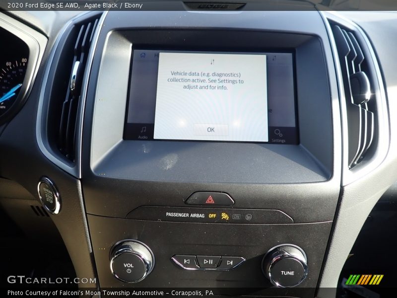 Agate Black / Ebony 2020 Ford Edge SE AWD