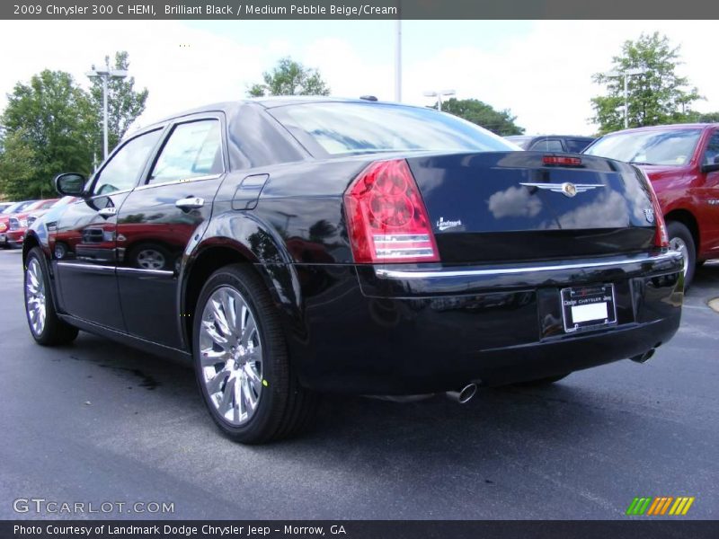 Brilliant Black / Medium Pebble Beige/Cream 2009 Chrysler 300 C HEMI