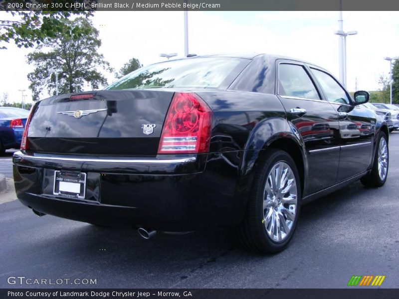 Brilliant Black / Medium Pebble Beige/Cream 2009 Chrysler 300 C HEMI