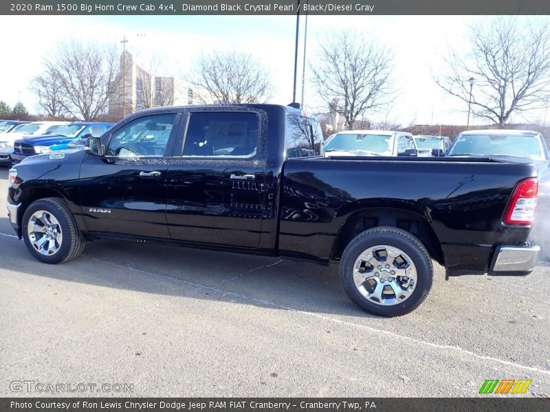 Diamond Black Crystal Pearl / Black/Diesel Gray 2020 Ram 1500 Big Horn Crew Cab 4x4