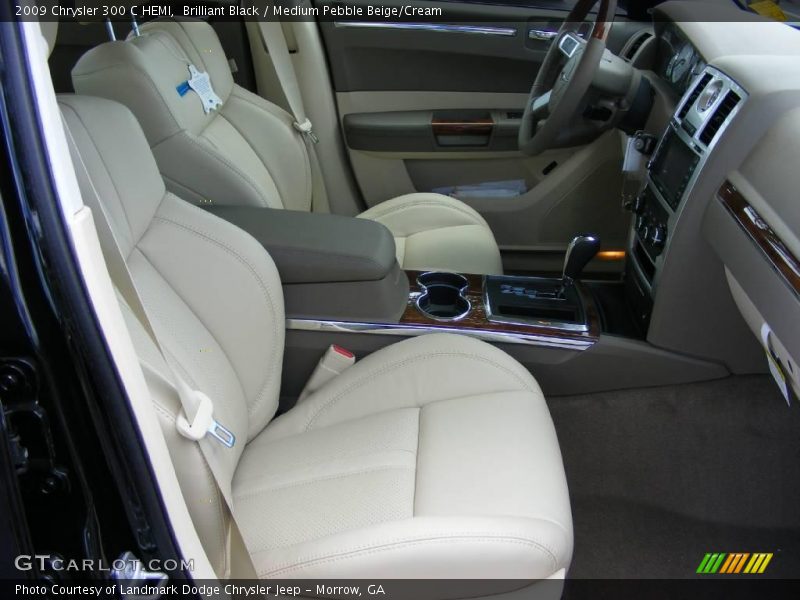 Brilliant Black / Medium Pebble Beige/Cream 2009 Chrysler 300 C HEMI
