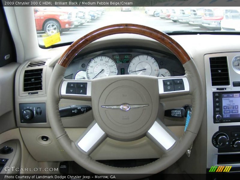Brilliant Black / Medium Pebble Beige/Cream 2009 Chrysler 300 C HEMI