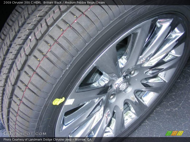 Brilliant Black / Medium Pebble Beige/Cream 2009 Chrysler 300 C HEMI
