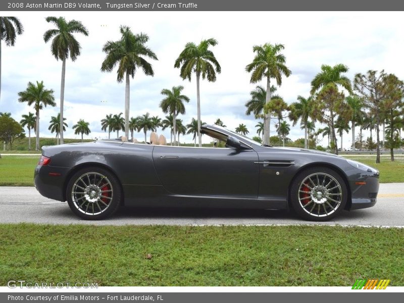 Tungsten Silver / Cream Truffle 2008 Aston Martin DB9 Volante