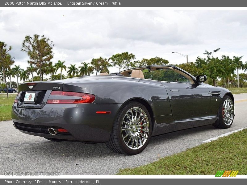 Tungsten Silver / Cream Truffle 2008 Aston Martin DB9 Volante