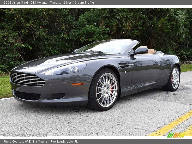 Tungsten Silver / Cream Truffle 2008 Aston Martin DB9 Volante