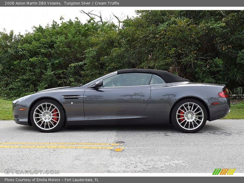 Tungsten Silver / Cream Truffle 2008 Aston Martin DB9 Volante
