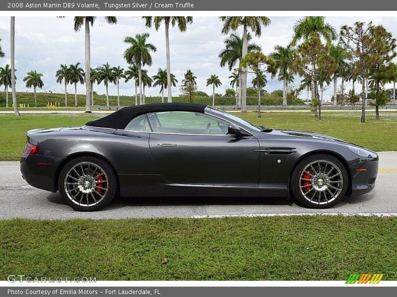 Tungsten Silver / Cream Truffle 2008 Aston Martin DB9 Volante