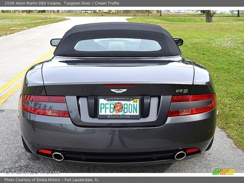 Tungsten Silver / Cream Truffle 2008 Aston Martin DB9 Volante
