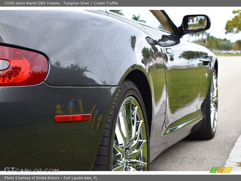Tungsten Silver / Cream Truffle 2008 Aston Martin DB9 Volante