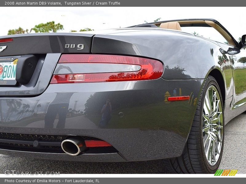 Tungsten Silver / Cream Truffle 2008 Aston Martin DB9 Volante