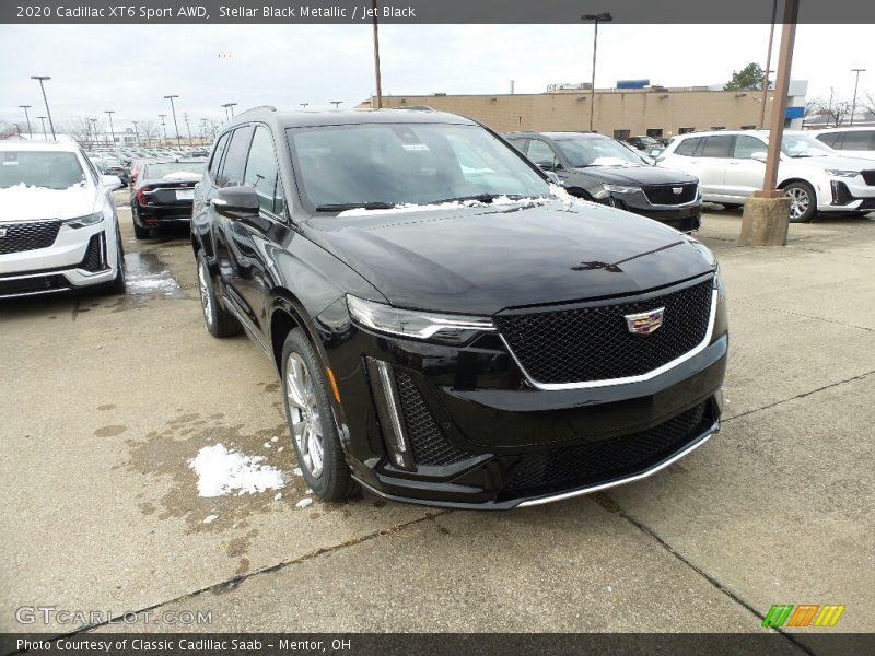 Stellar Black Metallic / Jet Black 2020 Cadillac XT6 Sport AWD