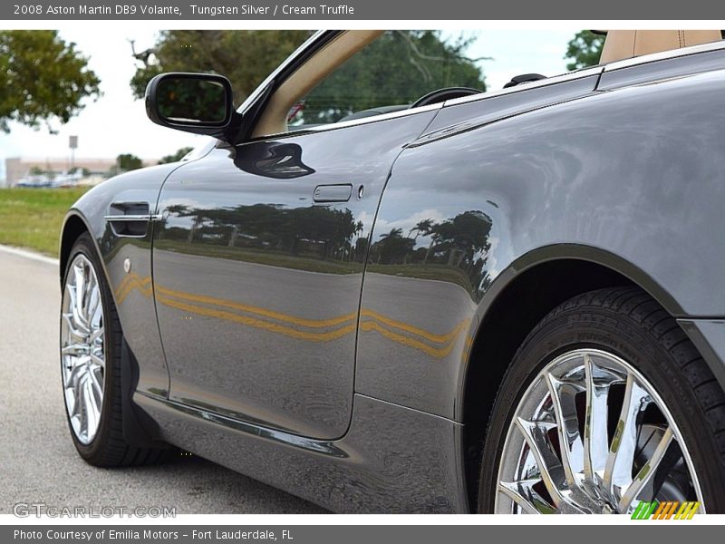 Tungsten Silver / Cream Truffle 2008 Aston Martin DB9 Volante