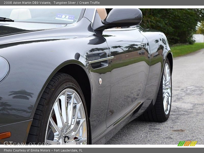 Tungsten Silver / Cream Truffle 2008 Aston Martin DB9 Volante