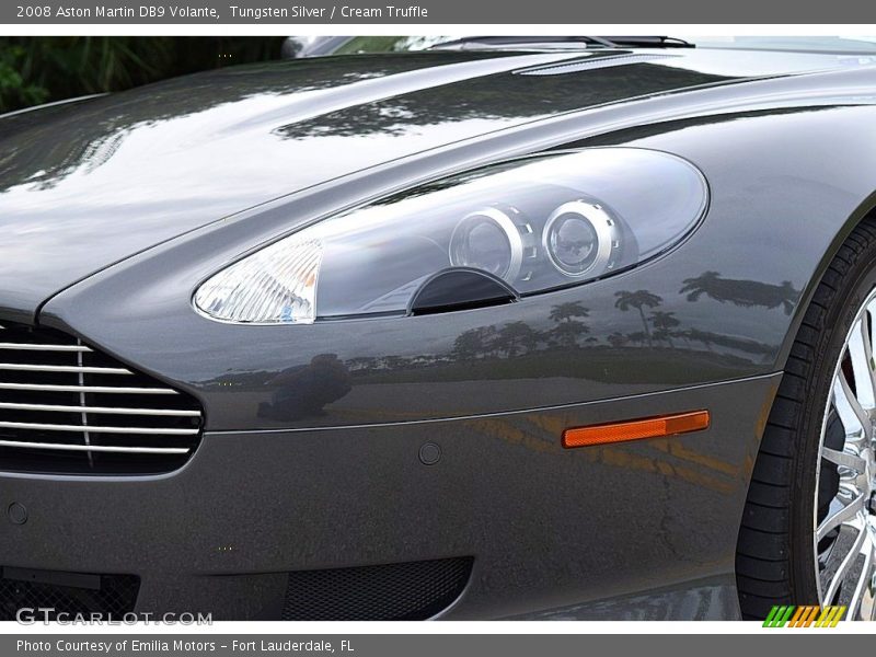 Tungsten Silver / Cream Truffle 2008 Aston Martin DB9 Volante
