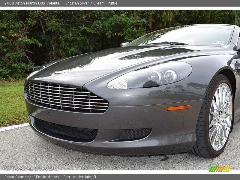 Tungsten Silver / Cream Truffle 2008 Aston Martin DB9 Volante