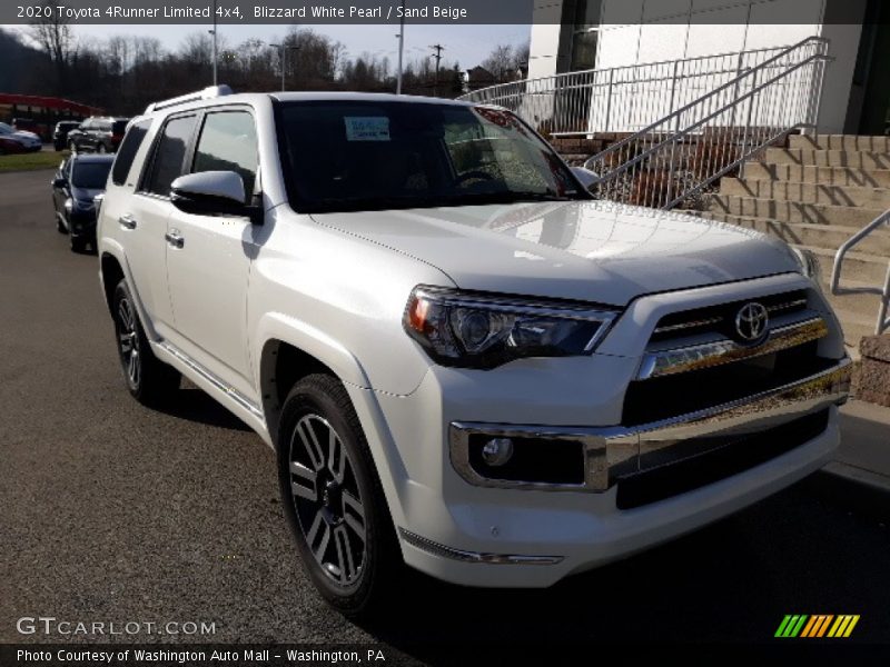 Blizzard White Pearl / Sand Beige 2020 Toyota 4Runner Limited 4x4