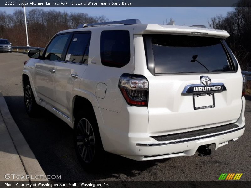 Blizzard White Pearl / Sand Beige 2020 Toyota 4Runner Limited 4x4