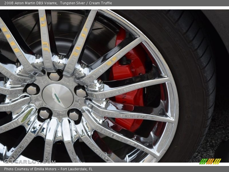 Tungsten Silver / Cream Truffle 2008 Aston Martin DB9 Volante