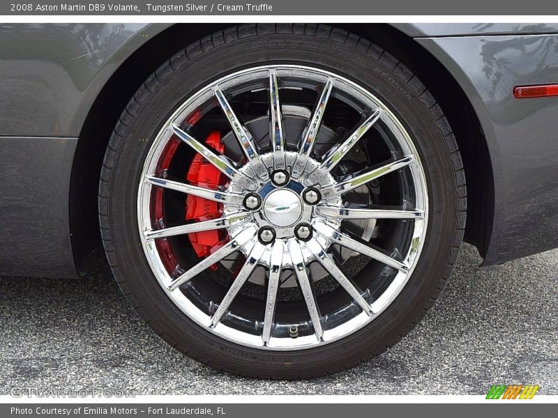 Tungsten Silver / Cream Truffle 2008 Aston Martin DB9 Volante