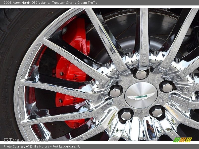 Tungsten Silver / Cream Truffle 2008 Aston Martin DB9 Volante