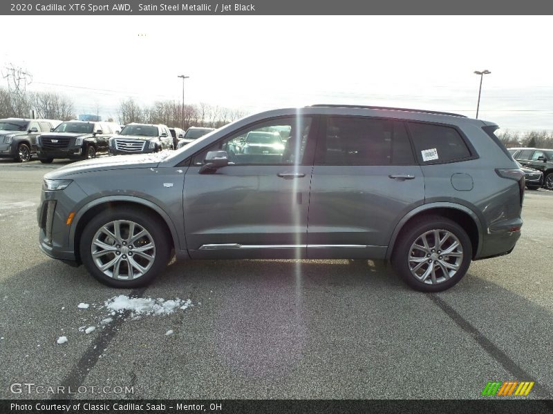 Satin Steel Metallic / Jet Black 2020 Cadillac XT6 Sport AWD