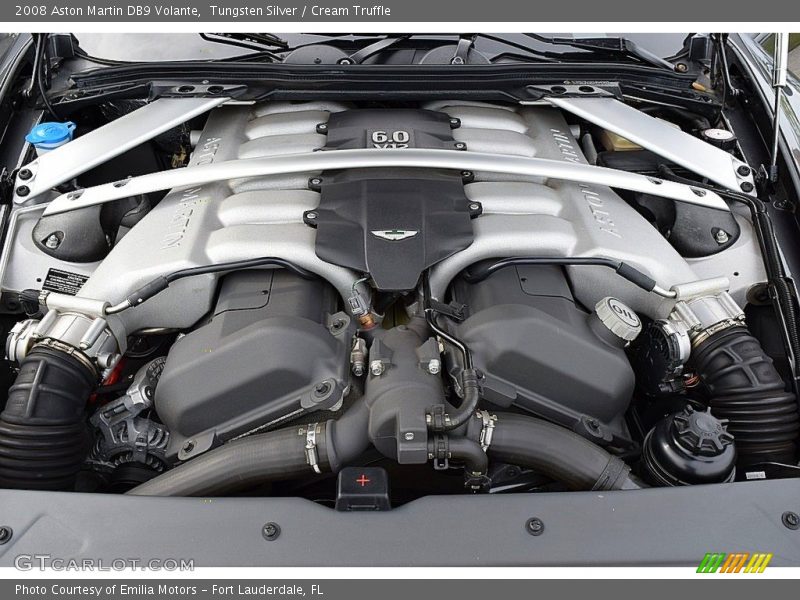  2008 DB9 Volante Engine - 6.0 Liter DOHC 48-Valve V12