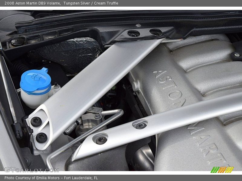 Tungsten Silver / Cream Truffle 2008 Aston Martin DB9 Volante