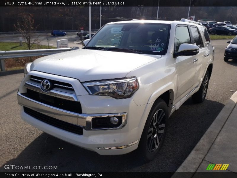 Blizzard White Pearl / Sand Beige 2020 Toyota 4Runner Limited 4x4