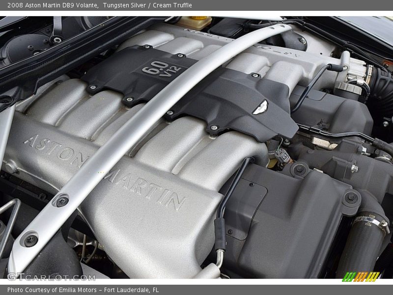 Tungsten Silver / Cream Truffle 2008 Aston Martin DB9 Volante