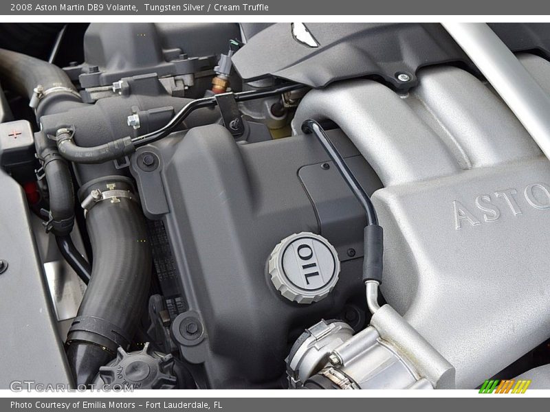Tungsten Silver / Cream Truffle 2008 Aston Martin DB9 Volante