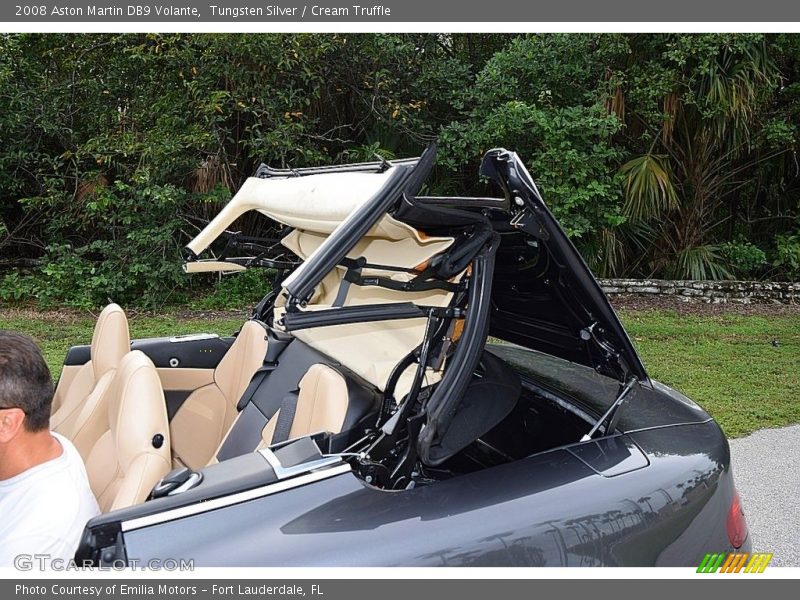 Tungsten Silver / Cream Truffle 2008 Aston Martin DB9 Volante