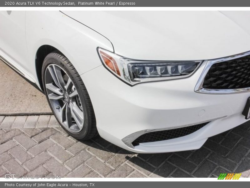 Platinum White Pearl / Espresso 2020 Acura TLX V6 Technology Sedan