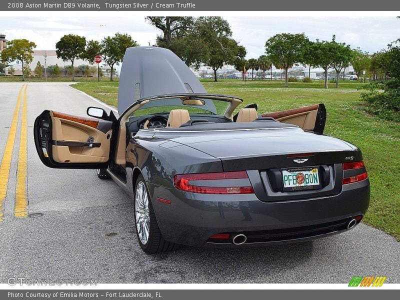 Tungsten Silver / Cream Truffle 2008 Aston Martin DB9 Volante