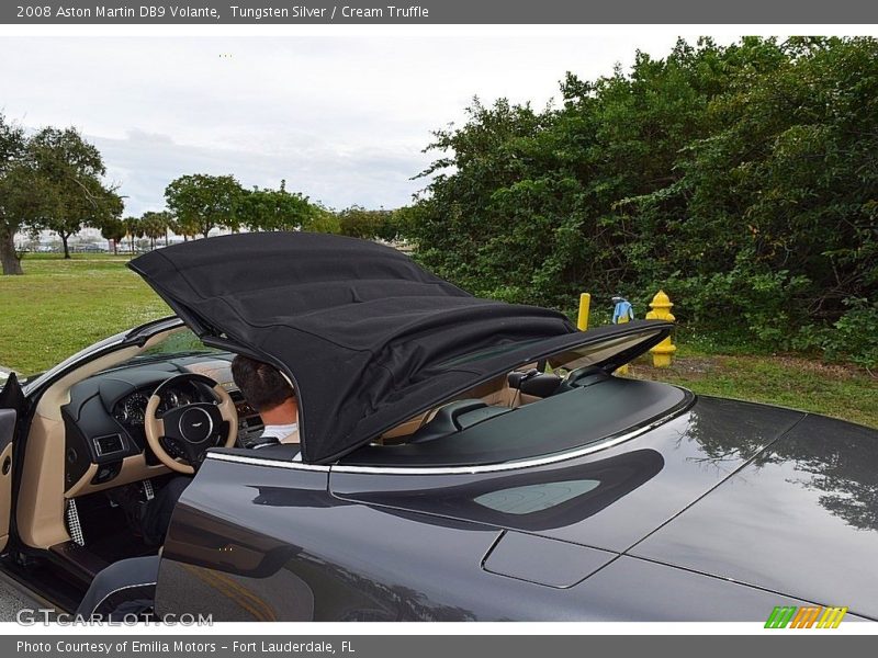 Tungsten Silver / Cream Truffle 2008 Aston Martin DB9 Volante