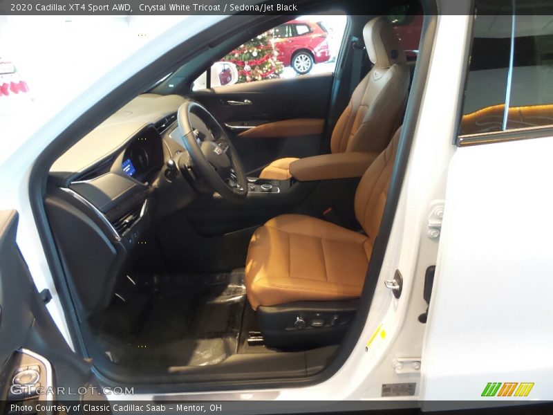 Crystal White Tricoat / Sedona/Jet Black 2020 Cadillac XT4 Sport AWD