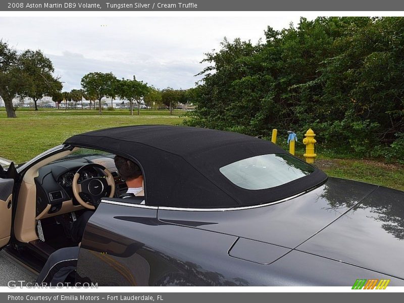 Tungsten Silver / Cream Truffle 2008 Aston Martin DB9 Volante