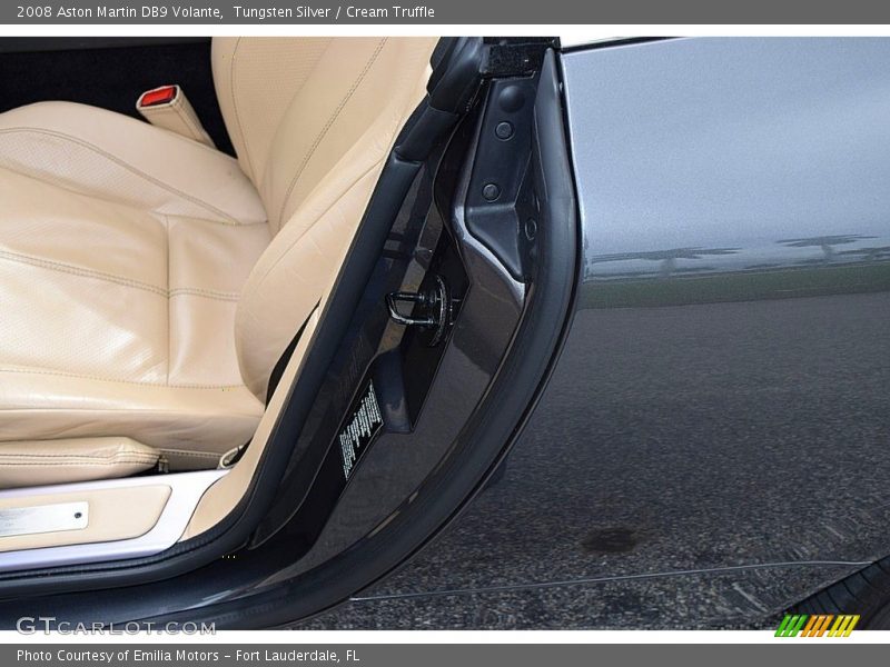 Tungsten Silver / Cream Truffle 2008 Aston Martin DB9 Volante