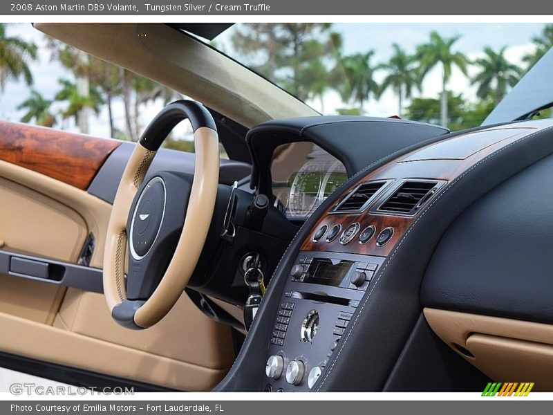 Tungsten Silver / Cream Truffle 2008 Aston Martin DB9 Volante