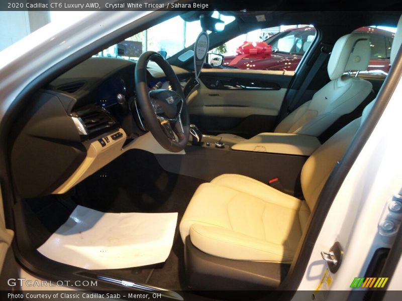 Crystal White Tricoat / Sahara Beige 2020 Cadillac CT6 Luxury AWD