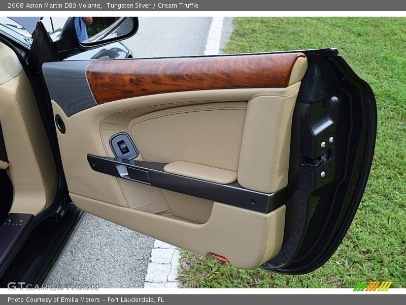 Tungsten Silver / Cream Truffle 2008 Aston Martin DB9 Volante