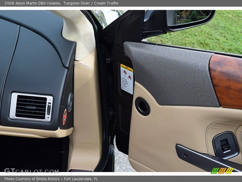 Tungsten Silver / Cream Truffle 2008 Aston Martin DB9 Volante
