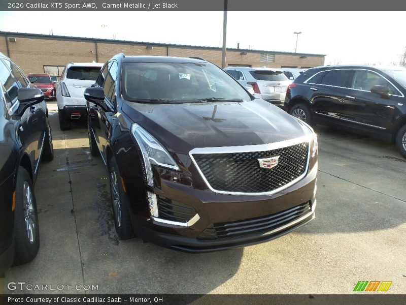 Garnet Metallic / Jet Black 2020 Cadillac XT5 Sport AWD